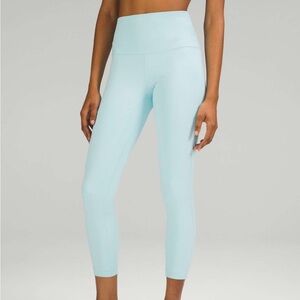 Lululemon Align High Rise Pant 25 inch Icing Blue Nulu Yoga Lightweight Sz 6